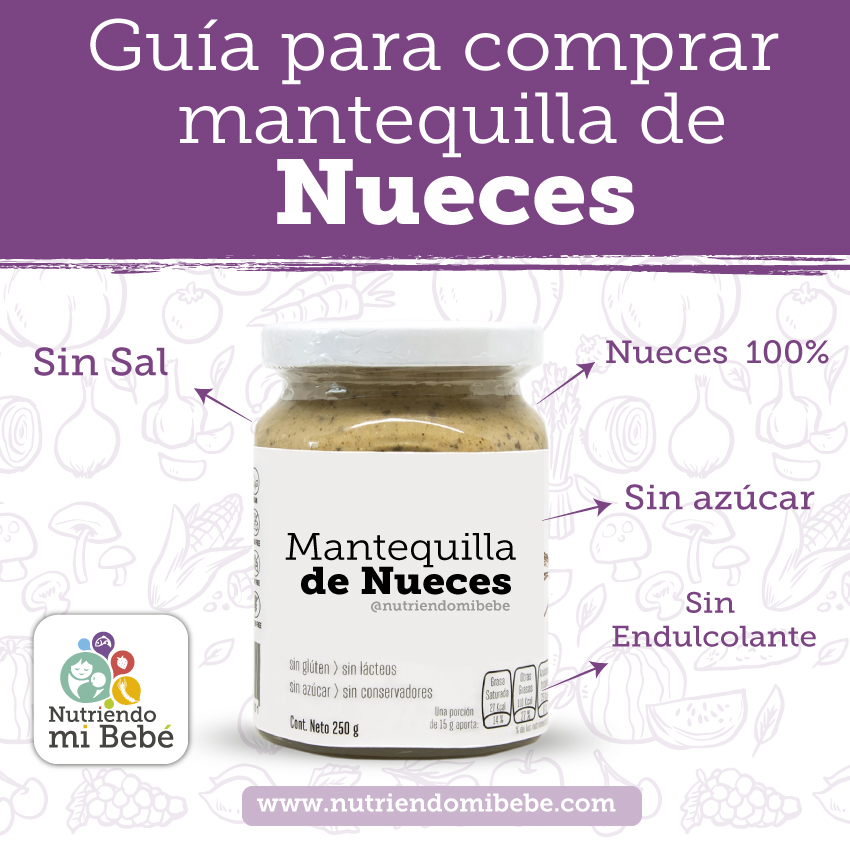 Mantequilla de nueces para bebés