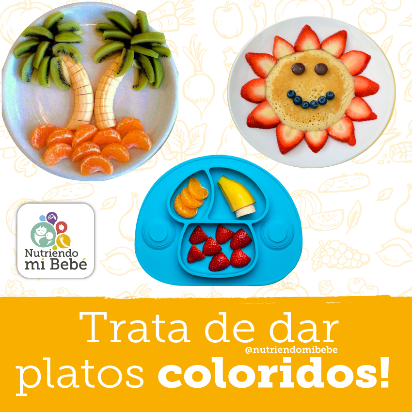 Porqué es importante dar platos coloridos a los niños?