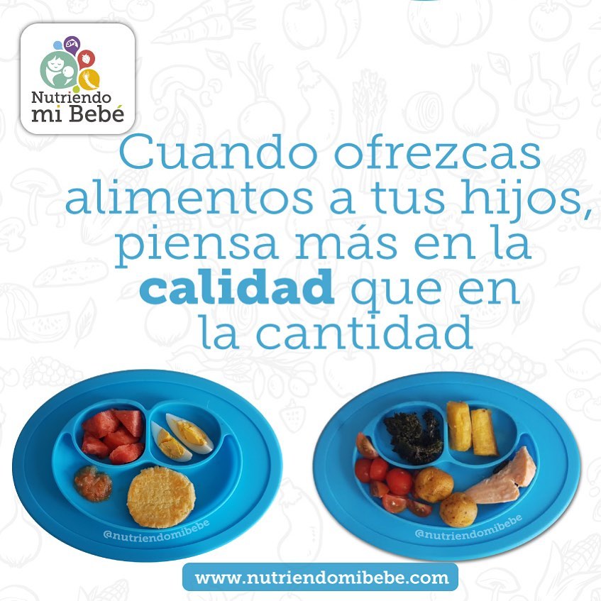 Cantidad y calidad en los alimentos de los niños.