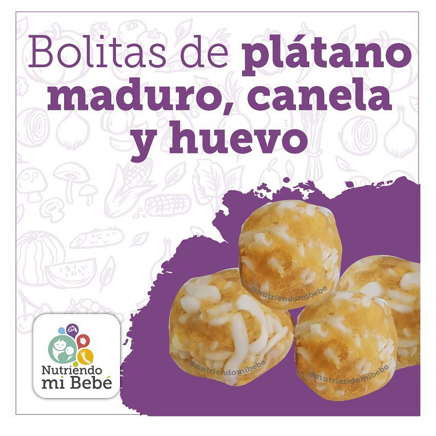 Bolitas de plátano maduro y huevo