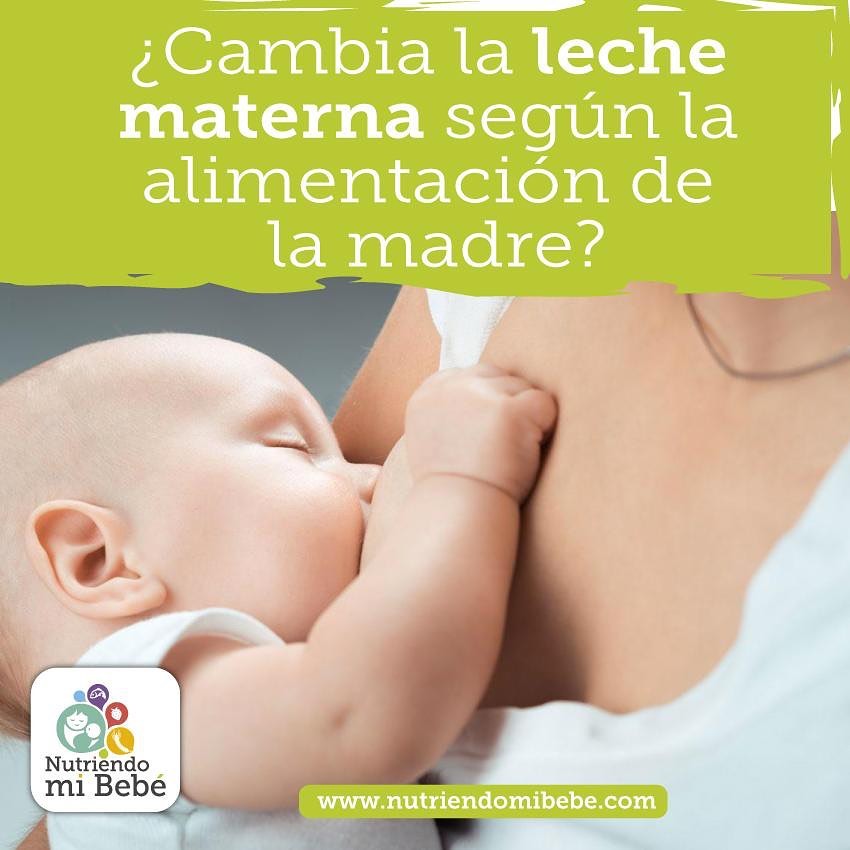 Cambia la leche materna según la alimentación de la madre?
