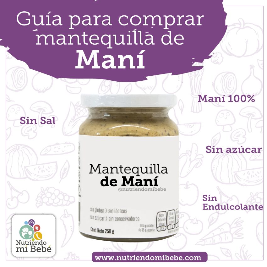 Qué tener en cuenta al comprar una mantequilla de maní para bebés?