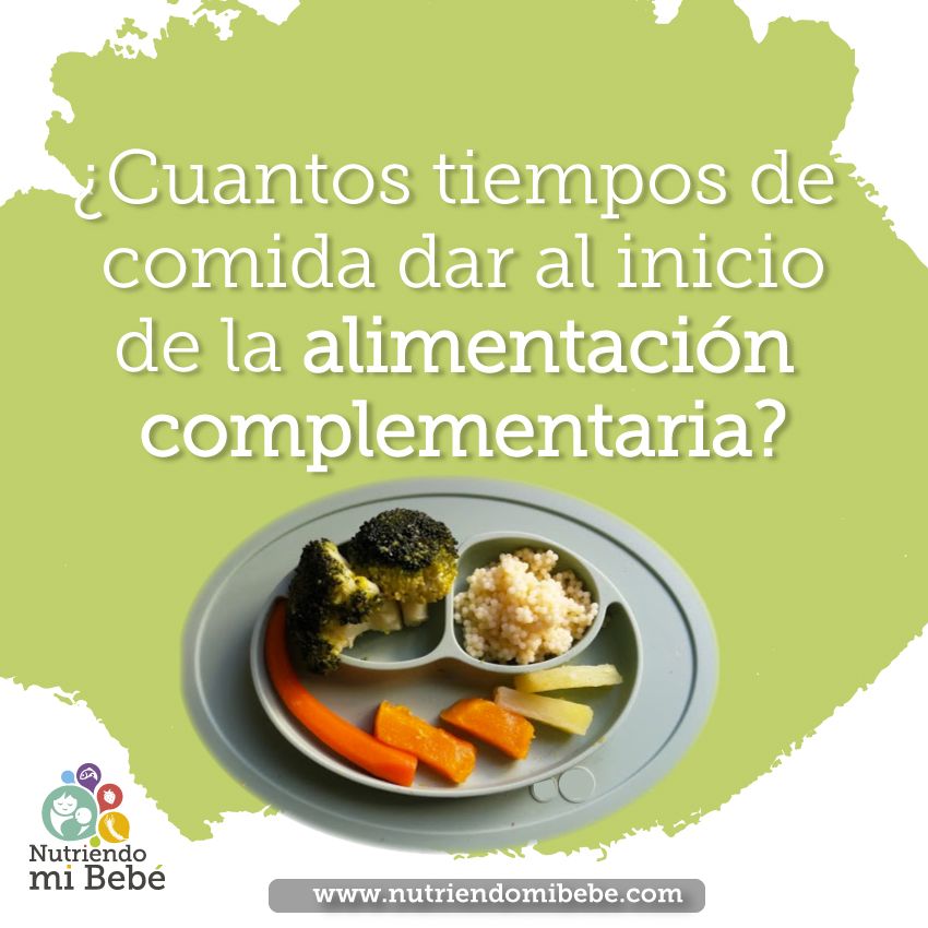 Tiempos de comida en la alimentación complementaria