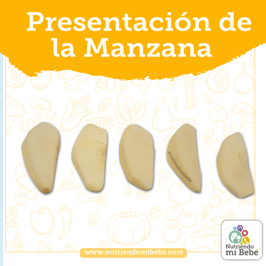 Cómo cortar la manzana para un bebé