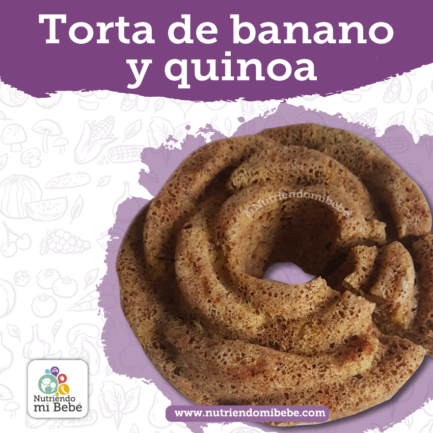 Torta de Banano y Quinoa