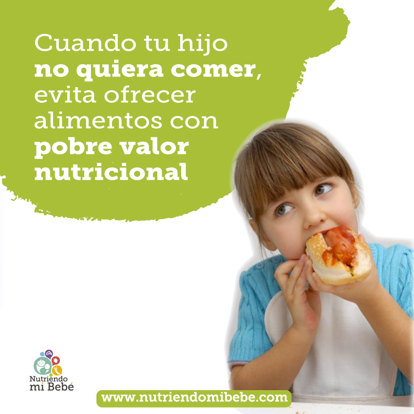 ¿Por qué NO dar comida "chatarra" a los niños?